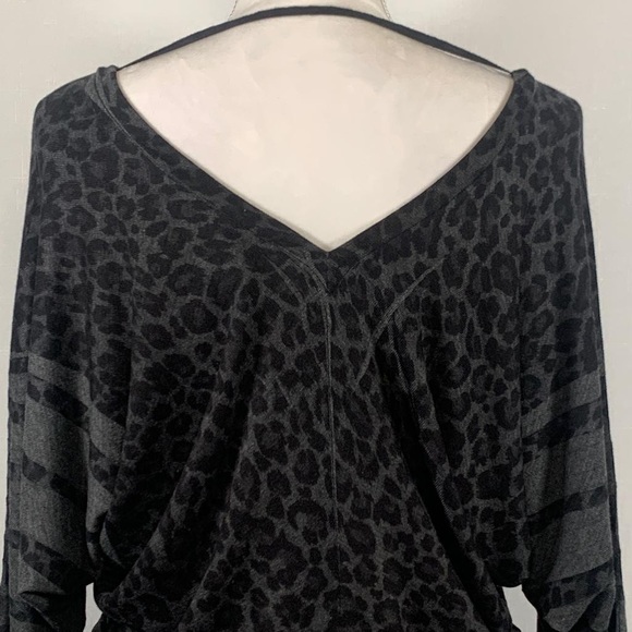 Crimson Ivy Midi Long Sleeve Fitted Leopard Dress - Picture 7 of 13